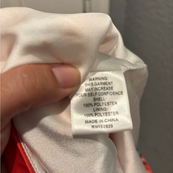 Song Of Style Waist Tie Tassels Floral Print Jemma Mini Dress Red Womens Size XS - Picture 4 of 5